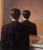 'Reproductie verboden (portret van Edward James)' door Rene Magritte